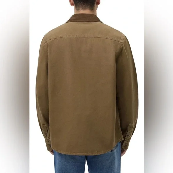 Frye Men's Brown Denim Barn Jacket - Picture 4 of 9